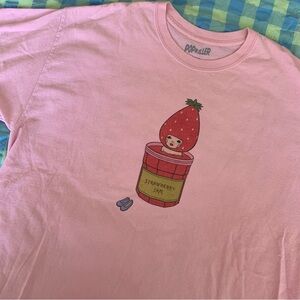 Light Pink Strawberry Jam Graphic Tee